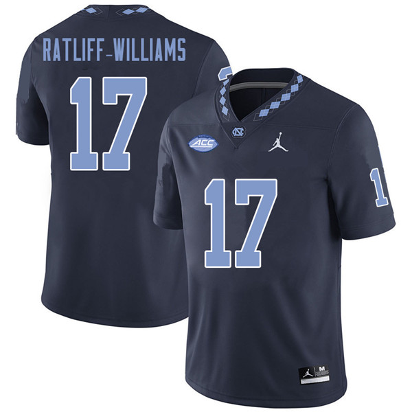 Jordan Brand Men #17 Anthony Ratliff-Williams North Carolina Tar Heels College Football Jerseys Sale